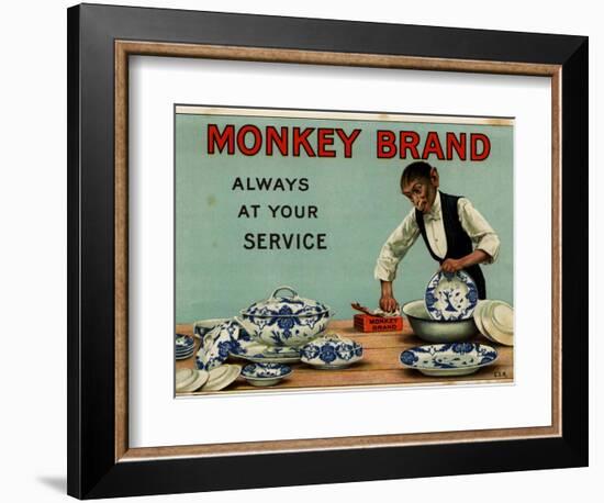 1910s UK Monkey Brand Magazine Advertisement-null-Framed Giclee Print