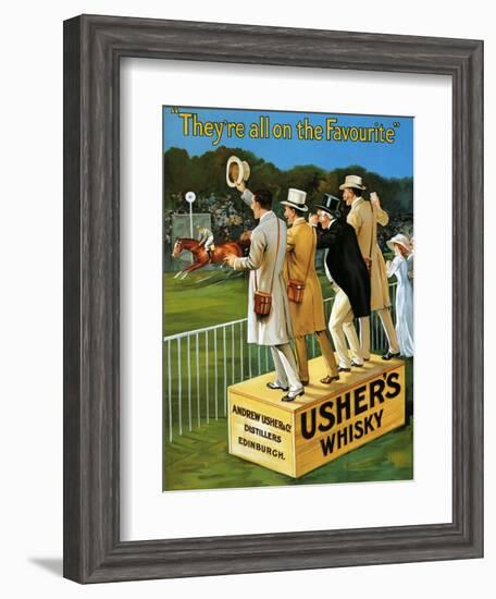 1910s UK Usher's Poster-null-Framed Giclee Print