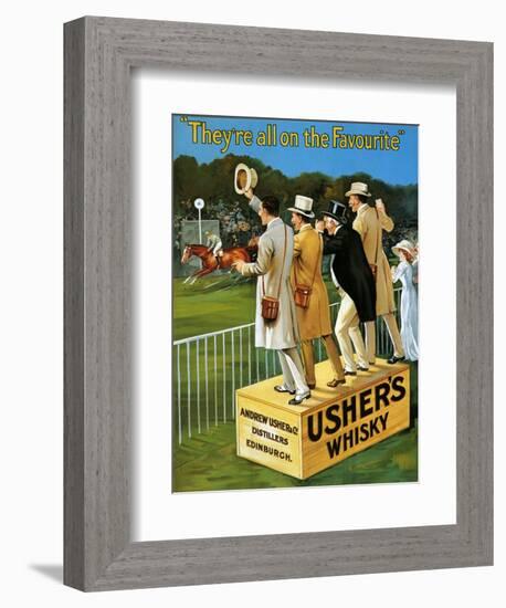 1910s UK Usher's Poster-null-Framed Giclee Print