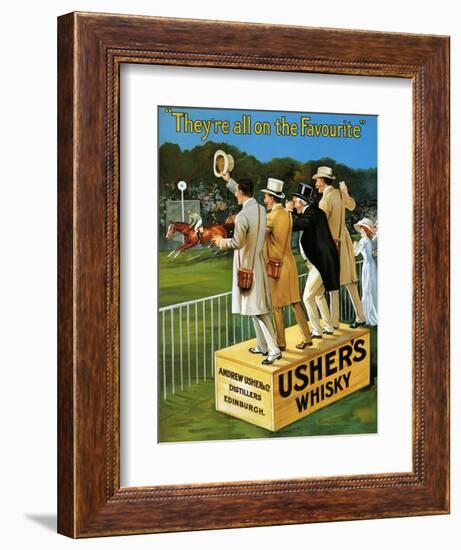 1910s UK Usher's Poster-null-Framed Giclee Print