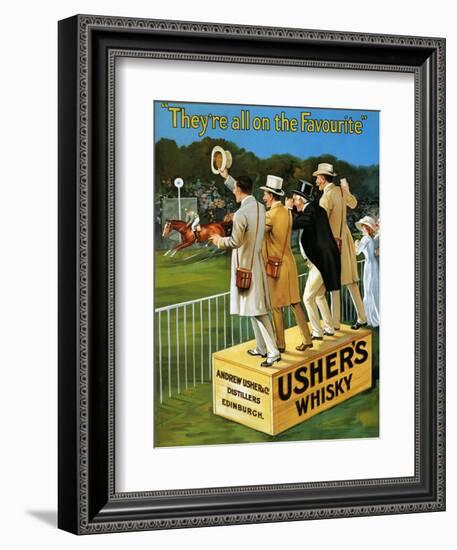 1910s UK Usher's Poster-null-Framed Giclee Print