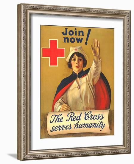 1910s USA The Red Cross Poster-null-Framed Giclee Print