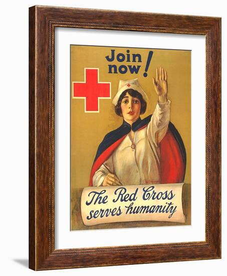 1910s USA The Red Cross Poster-null-Framed Giclee Print