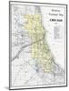 1911, Chicago Railroad Map 1911, Illinois, United States-null-Mounted Giclee Print