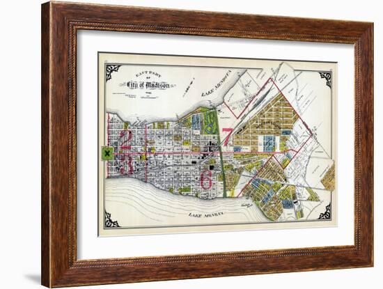 1911, Madison City - East, Wisconsin, United States-null-Framed Giclee Print