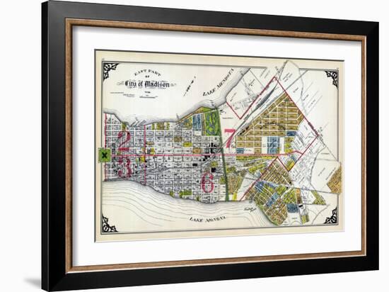 1911, Madison City - East, Wisconsin, United States-null-Framed Giclee Print