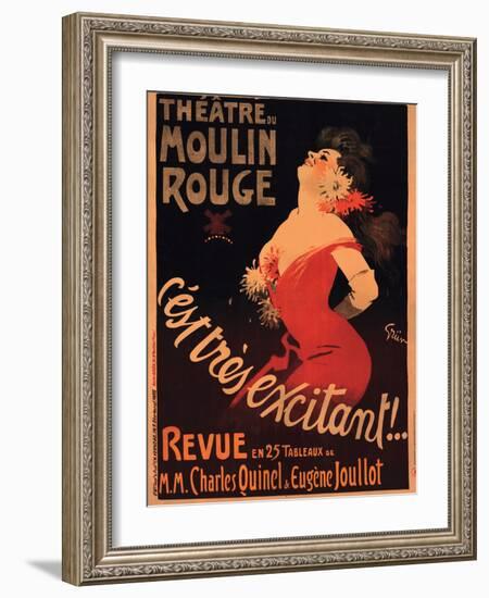 1911 Moulin Rouge C’est Très Excitant-Jules-Alexandre Grün-Framed Giclee Print