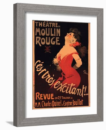 1911 Moulin Rouge C’est Très Excitant-Jules-Alexandre Grün-Framed Giclee Print