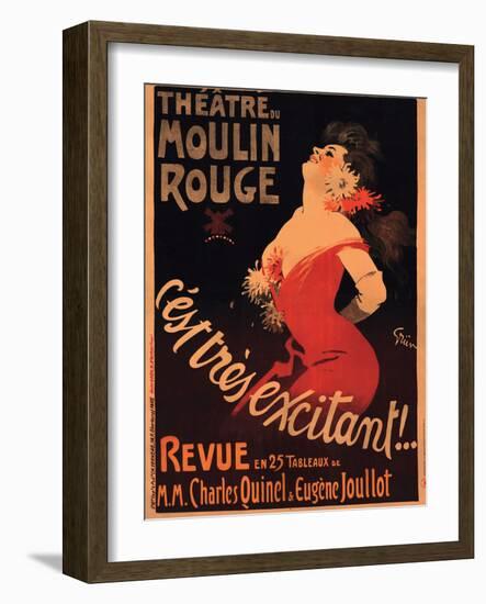 1911 Moulin Rouge C’est Très Excitant-Jules-Alexandre Grün-Framed Giclee Print