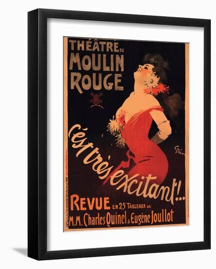 1911 Moulin Rouge C’est Très Excitant-Jules-Alexandre Grün-Framed Giclee Print