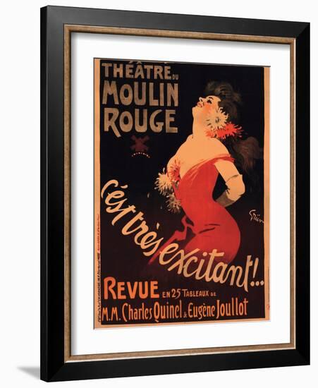 1911 Moulin Rouge C’est Très Excitant-Jules-Alexandre Grün-Framed Giclee Print