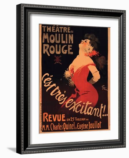 1911 Moulin Rouge C’est Très Excitant-Jules-Alexandre Grün-Framed Giclee Print