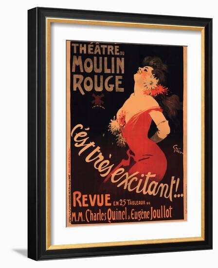 1911 Moulin Rouge C’est Très Excitant-Jules-Alexandre Grün-Framed Giclee Print