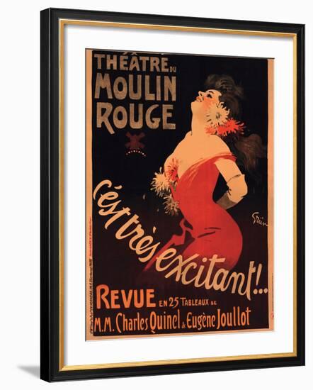 1911 Moulin Rouge C’est Très Excitant-Jules-Alexandre Grün-Framed Giclee Print