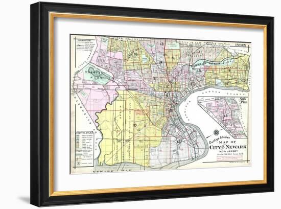 1911, Newark, New Jersey, United States-null-Framed Giclee Print