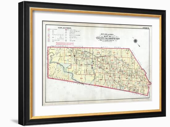 1911, Philadelphia, Ward 22, Pennsylvania, United States-null-Framed Giclee Print