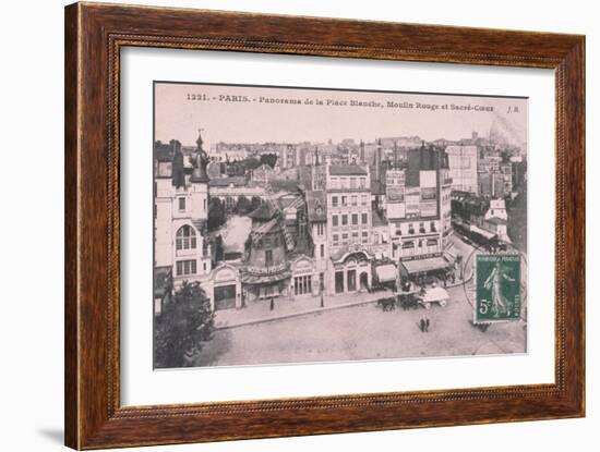 1912 Carte Postal Moulin Rouge-null-Framed Giclee Print