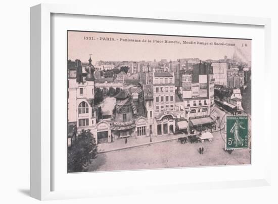 1912 Carte Postal Moulin Rouge-null-Framed Giclee Print