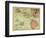 1912, Hawaii State Map, Hawaii, United States-null-Framed Giclee Print