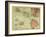 1912, Hawaii State Map, Hawaii, United States-null-Framed Giclee Print