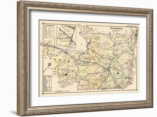 1912, Newtown Township, Pennsylvania, United States-null-Framed Giclee Print