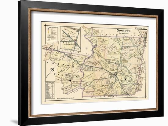 1912, Newtown Township, Pennsylvania, United States-null-Framed Giclee Print