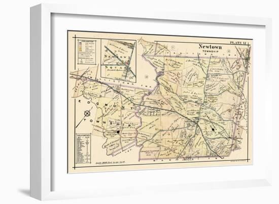 1912, Newtown Township, Pennsylvania, United States-null-Framed Giclee Print