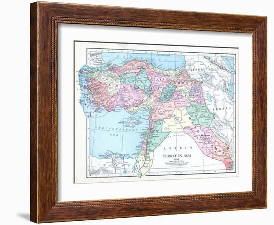 1913, Armenia, Cyprus, Russia, Turkey, Israel, Jordania, Lebanon, Syria, Asia, Holy Land, Arabia-null-Framed Giclee Print