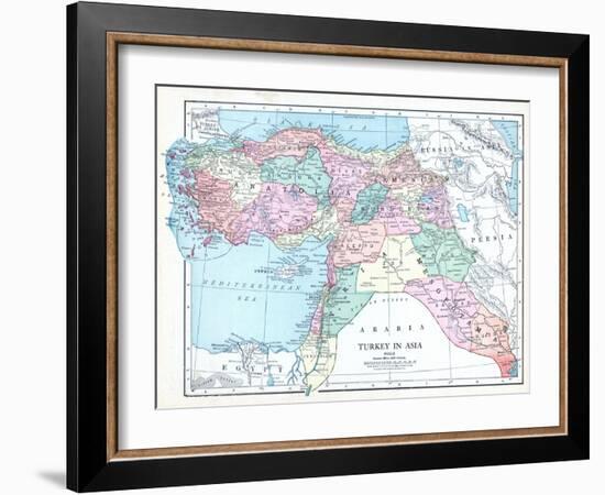 1913, Armenia, Cyprus, Russia, Turkey, Israel, Jordania, Lebanon, Syria, Asia, Holy Land, Arabia-null-Framed Giclee Print