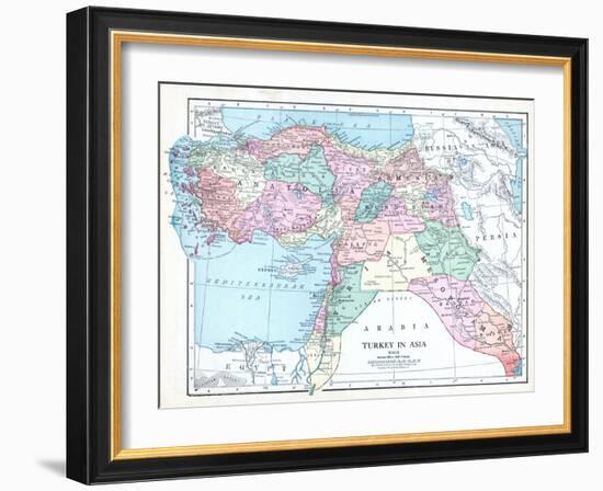 1913, Armenia, Cyprus, Russia, Turkey, Israel, Jordania, Lebanon, Syria, Asia, Holy Land, Arabia-null-Framed Giclee Print