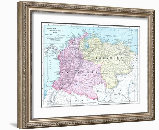 1913, Brazil, Columbia, Ecuador, Venezuela, South America-null-Framed Giclee Print