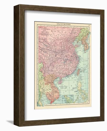 1913, Cambodia, China, Laos, Mongolia, North Korea, Philippines, South Korea, Taiwan, Vietnam, Asia-null-Framed Giclee Print