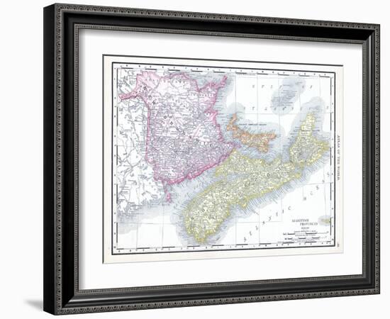 1913, Canada, New Brunswick, Nova Scotia, Prince Edward Island, North America, Maritime Provinces-null-Framed Giclee Print