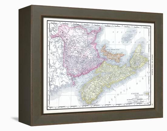 1913, Canada, New Brunswick, Nova Scotia, Prince Edward Island, North America, Maritime Provinces-null-Framed Premier Image Canvas