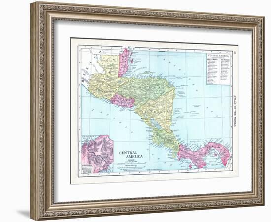 1913, Central America-null-Framed Giclee Print