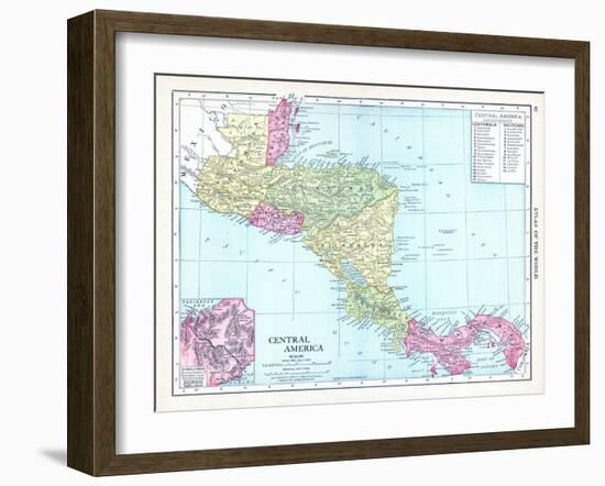 1913, Central America-null-Framed Giclee Print