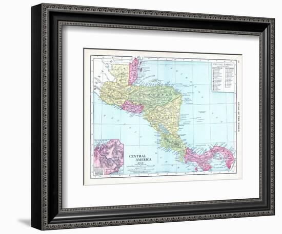 1913, Central America-null-Framed Giclee Print