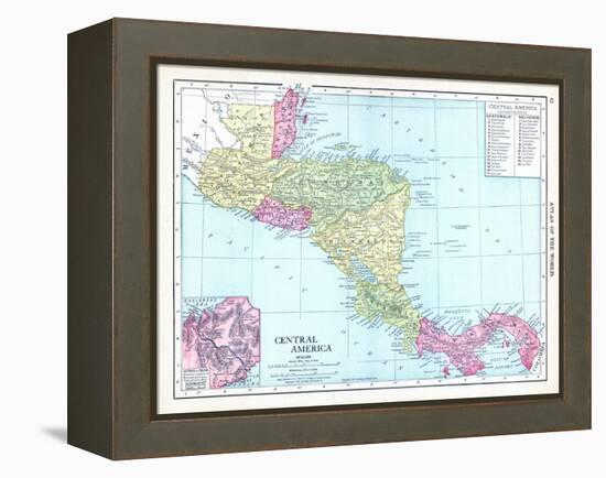 1913, Central America-null-Framed Premier Image Canvas