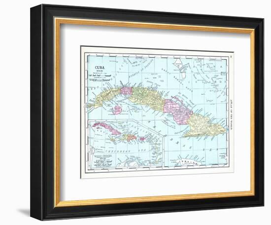 1913, Cuba, Dominican Republic, Jamaica, Puerto Rico, Central America-null-Framed Premium Giclee Print