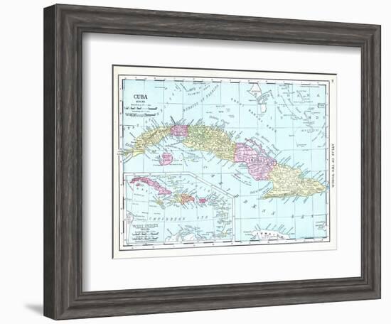 1913, Cuba, Dominican Republic, Jamaica, Puerto Rico, Central America-null-Framed Giclee Print