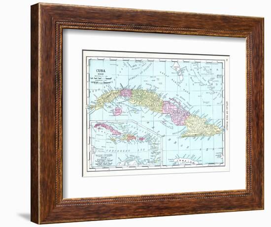 1913, Cuba, Dominican Republic, Jamaica, Puerto Rico, Central America-null-Framed Giclee Print