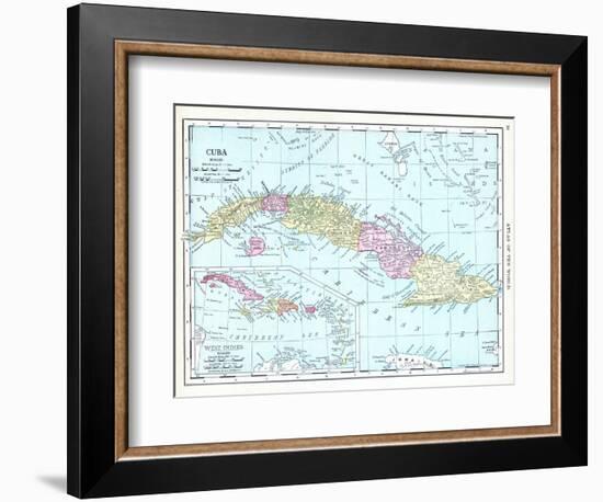 1913, Cuba, Dominican Republic, Jamaica, Puerto Rico, Central America-null-Framed Giclee Print