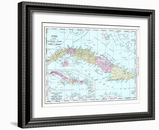 1913, Cuba, Dominican Republic, Jamaica, Puerto Rico, Central America-null-Framed Premium Giclee Print