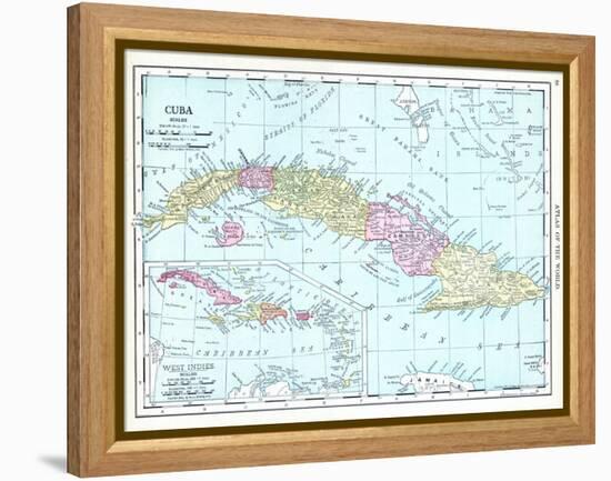 1913, Cuba, Dominican Republic, Jamaica, Puerto Rico, Central America-null-Framed Premier Image Canvas