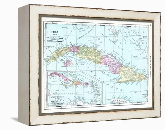 1913, Cuba, Dominican Republic, Jamaica, Puerto Rico, Central America-null-Framed Premier Image Canvas