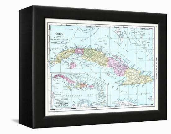 1913, Cuba, Dominican Republic, Jamaica, Puerto Rico, Central America-null-Framed Premier Image Canvas