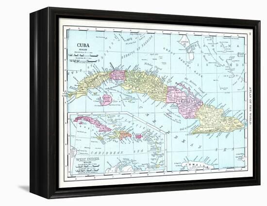 1913, Cuba, Dominican Republic, Jamaica, Puerto Rico, Central America-null-Framed Premier Image Canvas