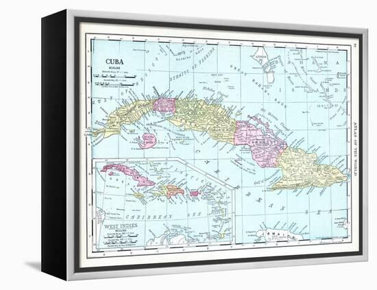 1913, Cuba, Dominican Republic, Jamaica, Puerto Rico, Central America-null-Framed Premier Image Canvas