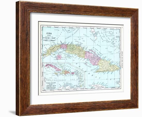 1913, Cuba, Dominican Republic, Jamaica, Puerto Rico, Central America-null-Framed Giclee Print