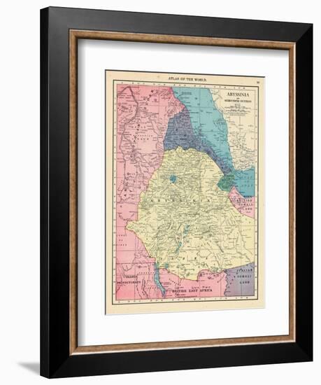 1913, Ethiopia, Africa, Abyssinia and Surrounding Countries-null-Framed Giclee Print